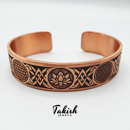 Prachtige Koperen Sieraden voor een Bloeidend Leven - Reuma Armband | Natuurlijk Koper | Elegant Design