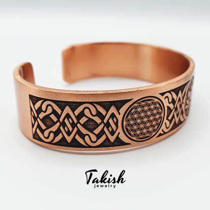 Prachtige Koperen Sieraden voor een Bloeidend Leven - Reuma Armband | Natuurlijk Koper | Elegant Design